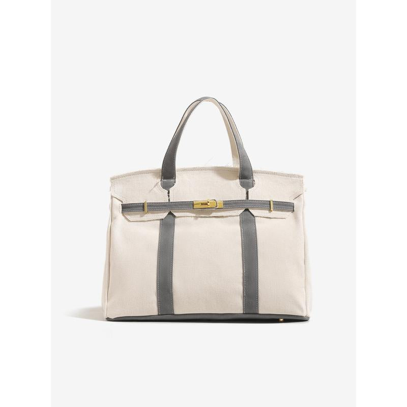 Large Capacity Lightweight Canvas Shoulder Bag - Versatile Handbag and Crossbody Purse for Fashionable Outfits, Travel, Work, and School Use