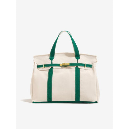 Large Capacity Lightweight Canvas Shoulder Bag - Versatile Handbag and Crossbody Purse for Fashionable Outfits, Travel, Work, and School Use