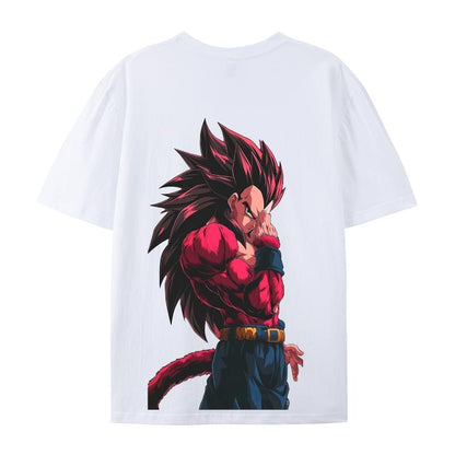 Urban Streetwear Retro Unisex Tank Top featuring Dragon Ball Z Goku - Oversized Cotton Muscle Tee for Men, Perfect for Summer Vacations and Anime Enthusiasts