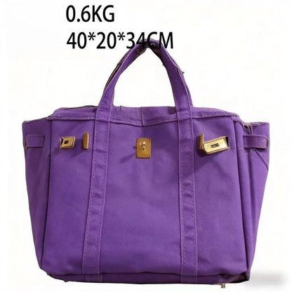 Soild Color Boatkin Boat Tote Canvas Bag Handbag Working Shopping Travel Trip Bag