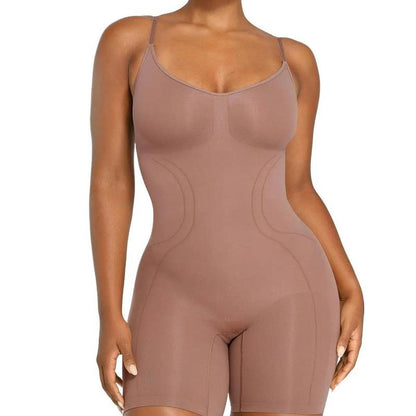 Shapellx Women's Seamless Comfort Shapewear with Soft Stripes - Essential Underwear Piece