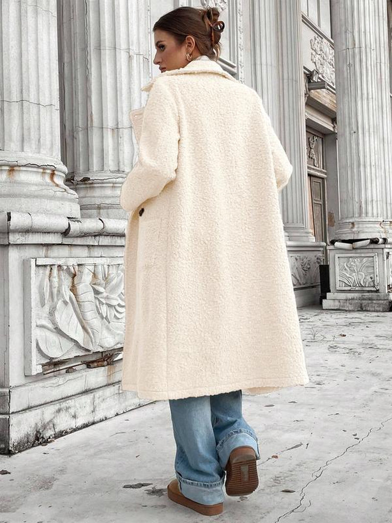 Women's Loose Fit Double Button Overcoat