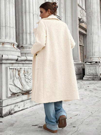 Women's Loose Fit Double Button Overcoat