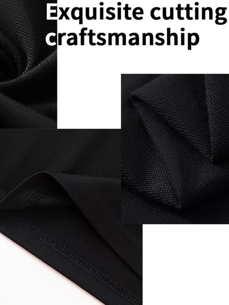 5 Pcs Men's Premium Comfort Polo Shirt Regular Fit Casual Fashion Short Sleeve Polo Collar Shirt Top Polo Shirts for Men Fall Tops Mens Clothing Soft Breathable Stretch Fabric Cold Wash Friendly