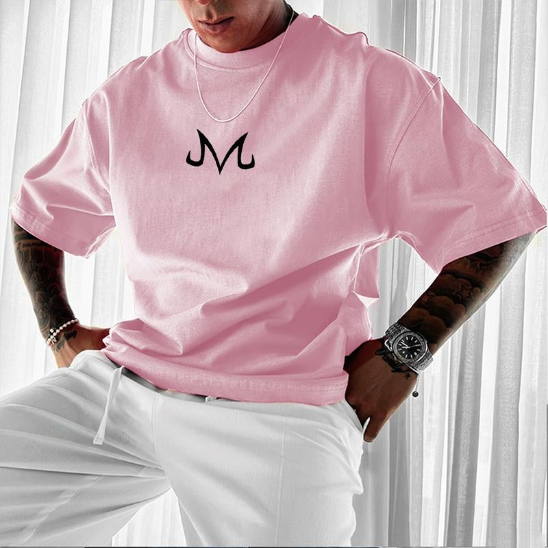 Retro Unisex 80S 90S Dragon Ball DBZ Majin Kid Buu Oversized Streetwear Singlet Muscle Cotton Outfits Men Summer Graphic T-Shirts Men'S Graphic Tees Fits Vacation Outfits Anime Gifts Breathable