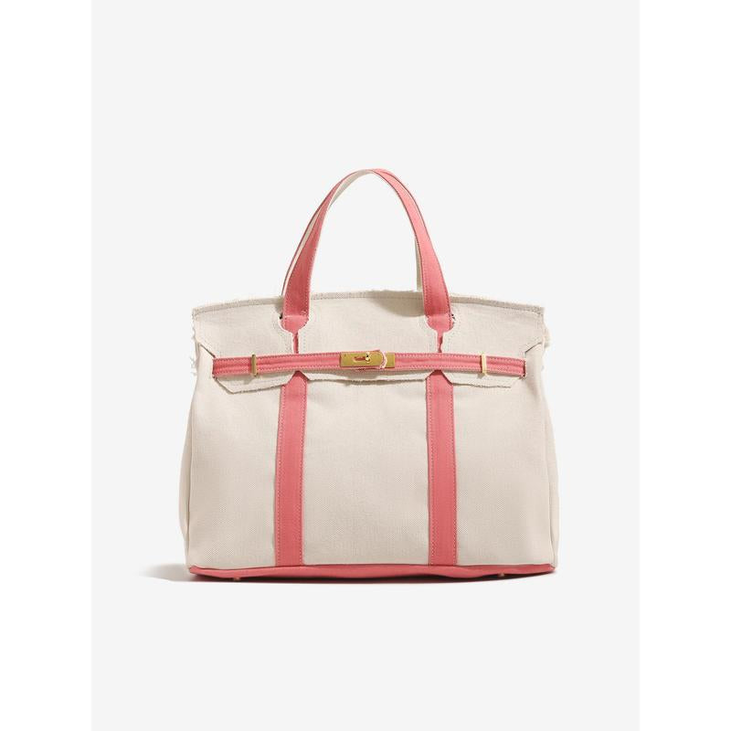 Large Capacity Lightweight Canvas Shoulder Bag - Versatile Handbag and Crossbody Purse for Fashionable Outfits, Travel, Work, and School Use