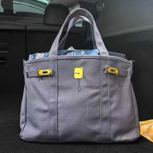 Soild Color Boatkin Boat Tote Canvas Bag Handbag Working Shopping Travel Trip Bag