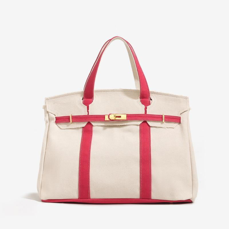 Large Capacity Lightweight Canvas Shoulder Bag - Versatile Handbag and Crossbody Purse for Fashionable Outfits, Travel, Work, and School Use