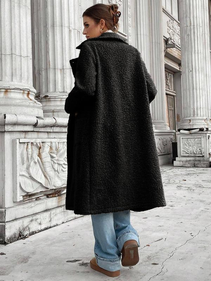 Women's Loose Fit Double Button Overcoat