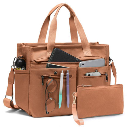 Set of 2 Large Canvas Tote Bags for Women - Versatile Crossbody Shoulder Hobo Messenger Handbags for Work, Travel, and Gym