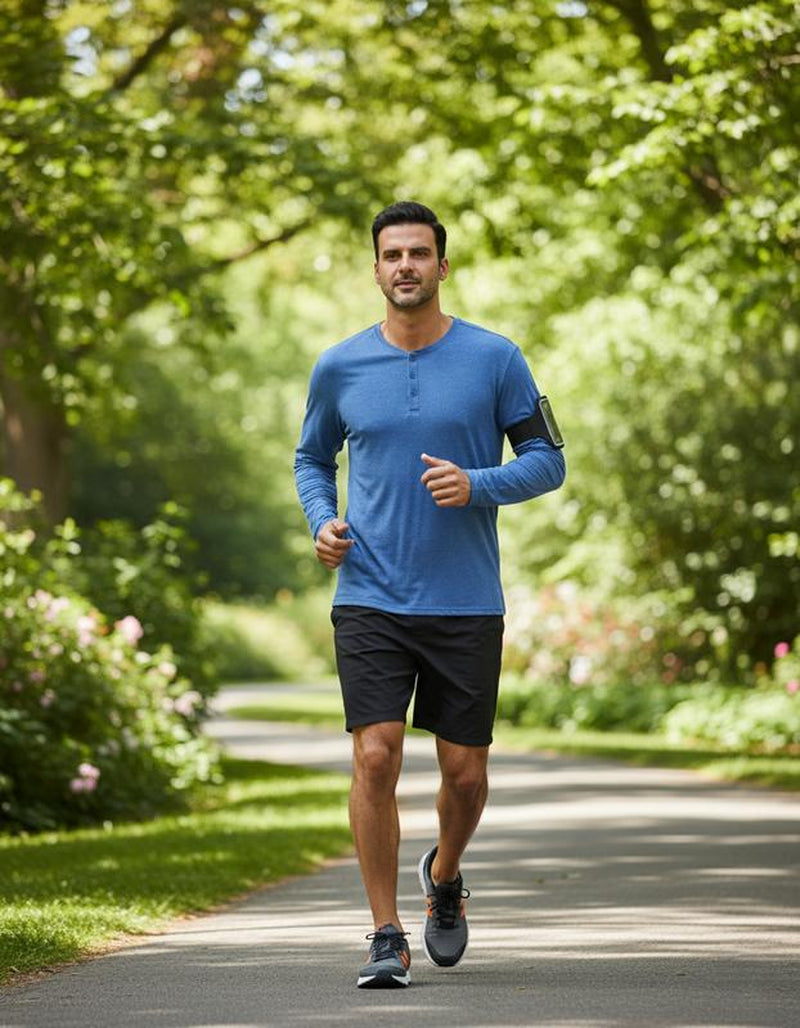 Liloak Men's Long Sleeve Henley T-Shirts 4-Pack, Multi-Color Breathable Tees with 3 Buttons