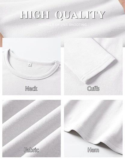 ANRABESS Women's Long Sleeve Thermal Crewneck Top - Slim Fit Casual Winter Undershirt for Fall 2025