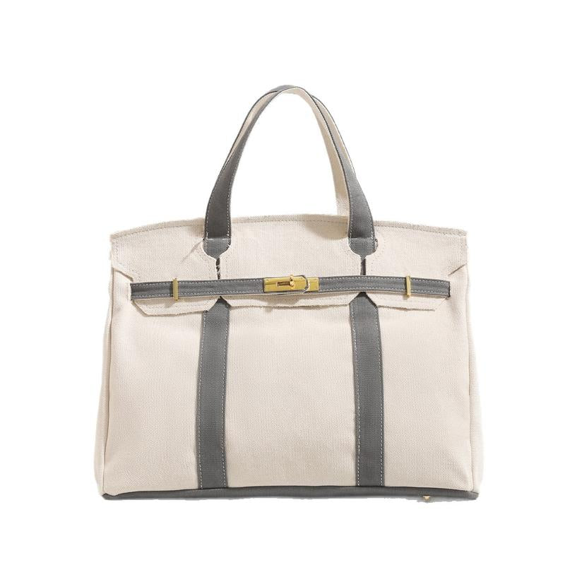 Large Capacity Lightweight Canvas Shoulder Bag - Versatile Handbag and Crossbody Purse for Fashionable Outfits, Travel, Work, and School Use