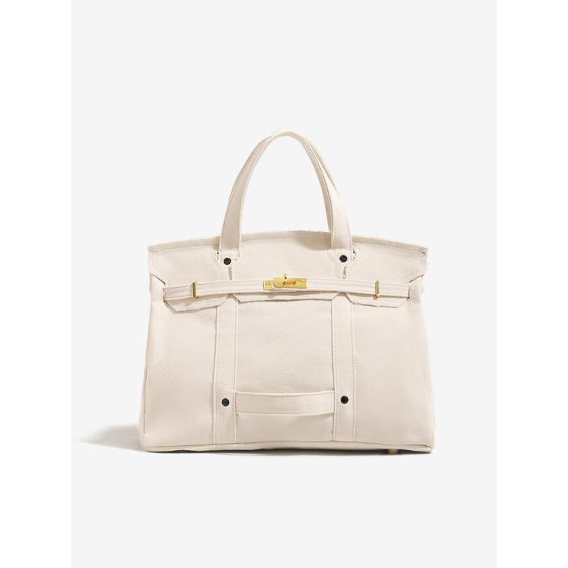 Large Capacity Lightweight Canvas Shoulder Bag - Versatile Handbag and Crossbody Purse for Fashionable Outfits, Travel, Work, and School Use