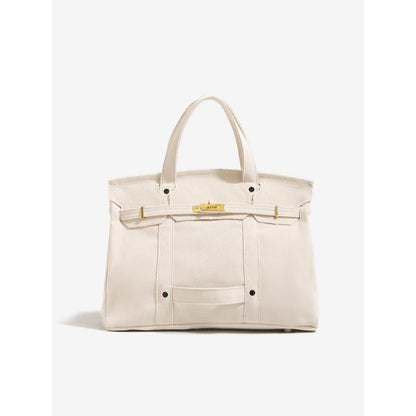 Large Capacity Lightweight Canvas Shoulder Bag - Versatile Handbag and Crossbody Purse for Fashionable Outfits, Travel, Work, and School Use