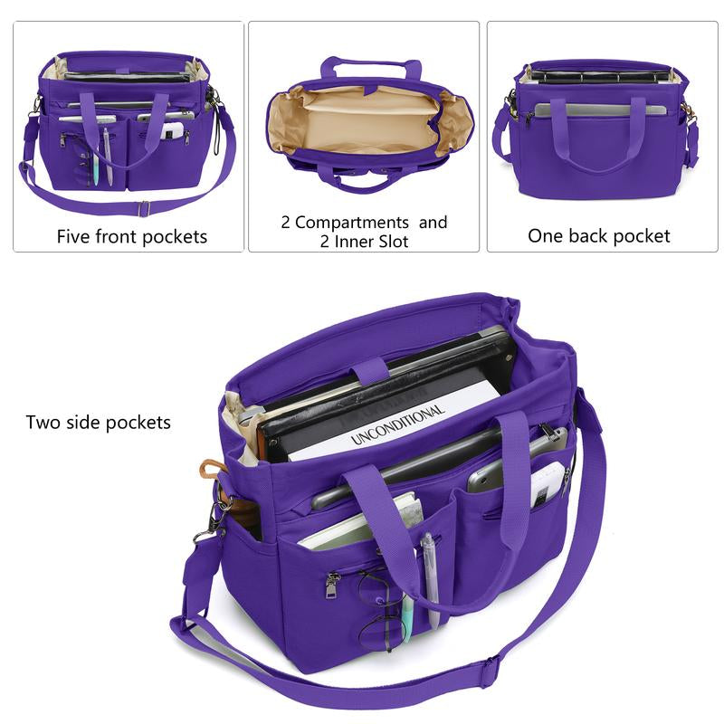 Set of 2 Large Canvas Tote Bags for Women - Versatile Crossbody Shoulder Hobo Messenger Handbags for Work, Travel, and Gym