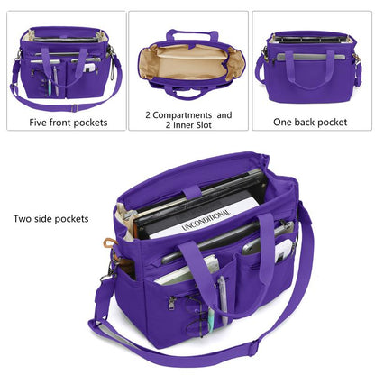 Set of 2 Large Canvas Tote Bags for Women - Versatile Crossbody Shoulder Hobo Messenger Handbags for Work, Travel, and Gym