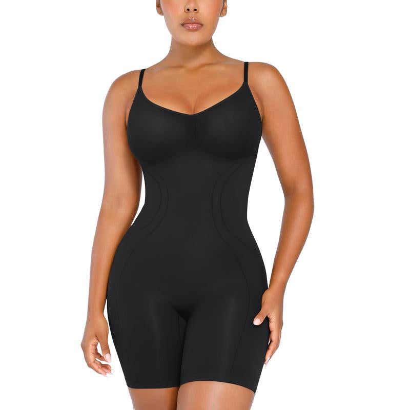 Shapellx Women's Seamless Comfort Shapewear with Soft Stripes - Essential Underwear Piece