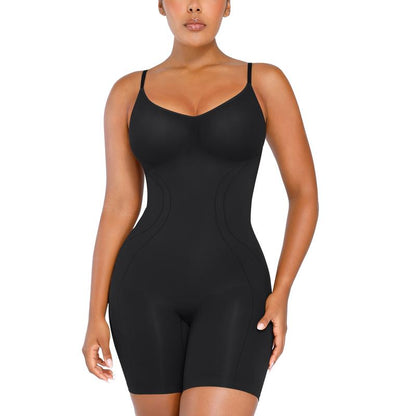 Shapellx Women's Seamless Comfort Shapewear with Soft Stripes - Essential Underwear Piece