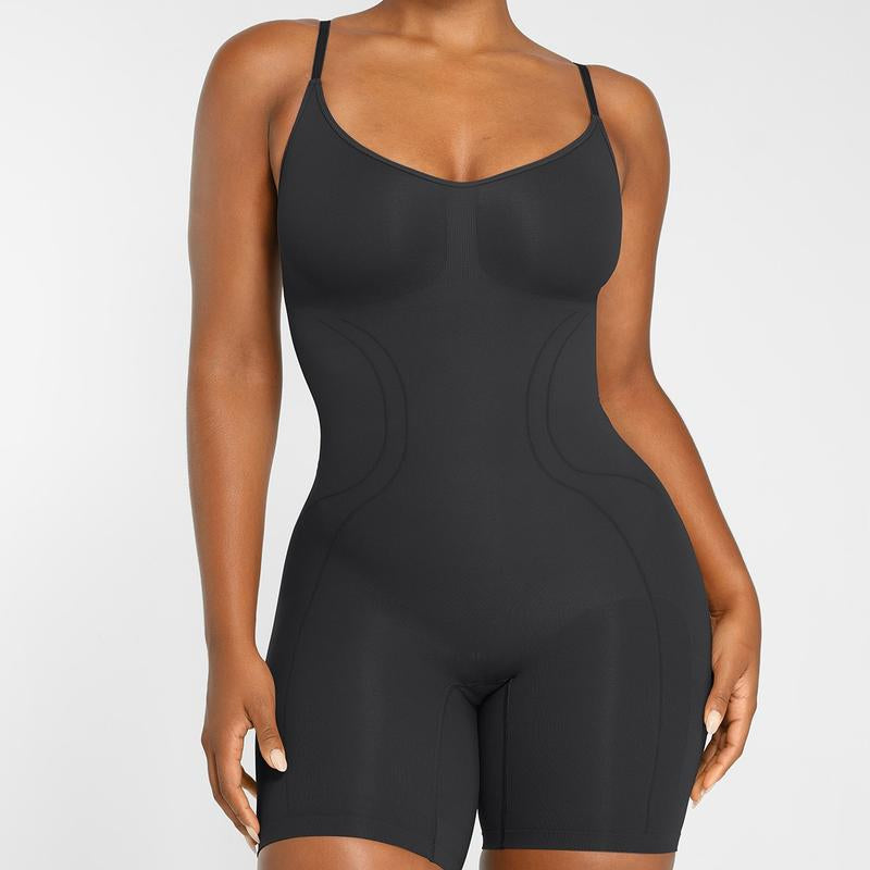 Shapellx Women's Seamless Comfort Shapewear with Soft Stripes - Essential Underwear Piece