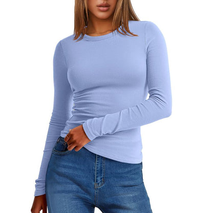 ANRABESS Women's Long Sleeve Thermal Crewneck Top - Slim Fit Casual Winter Undershirt for Fall 2025