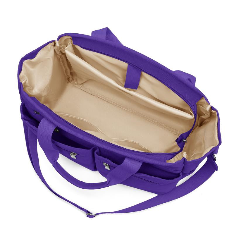 Set of 2 Large Canvas Tote Bags for Women - Versatile Crossbody Shoulder Hobo Messenger Handbags for Work, Travel, and Gym