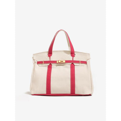 Large Capacity Lightweight Canvas Shoulder Bag - Versatile Handbag and Crossbody Purse for Fashionable Outfits, Travel, Work, and School Use