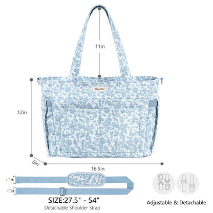 Bagstellar Women's Corduroy Tote Bag - 15.6 Inch Laptop Work Tote with Large Cup Holder, Durable Zipper Casual Purse for School, College, Travel, and Gym