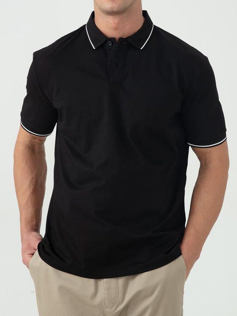 5 Pcs Men's Premium Comfort Polo Shirt Regular Fit Casual Fashion Short Sleeve Polo Collar Shirt Top Polo Shirts for Men Fall Tops Mens Clothing Soft Breathable Stretch Fabric Cold Wash Friendly