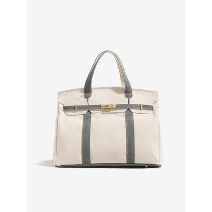 Large Capacity Lightweight Canvas Shoulder Bag - Versatile Handbag and Crossbody Purse for Fashionable Outfits, Travel, Work, and School Use